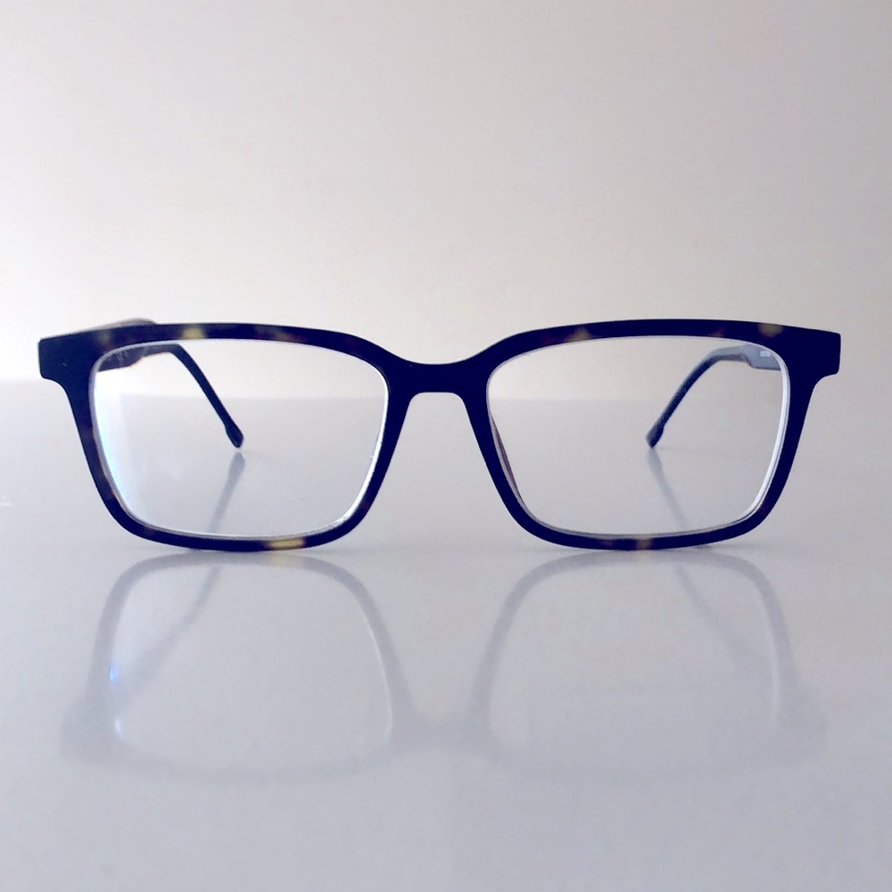 Hugo Boss Frames Glasses Black Tortoise Square Rectangular Acetate Havana Logo